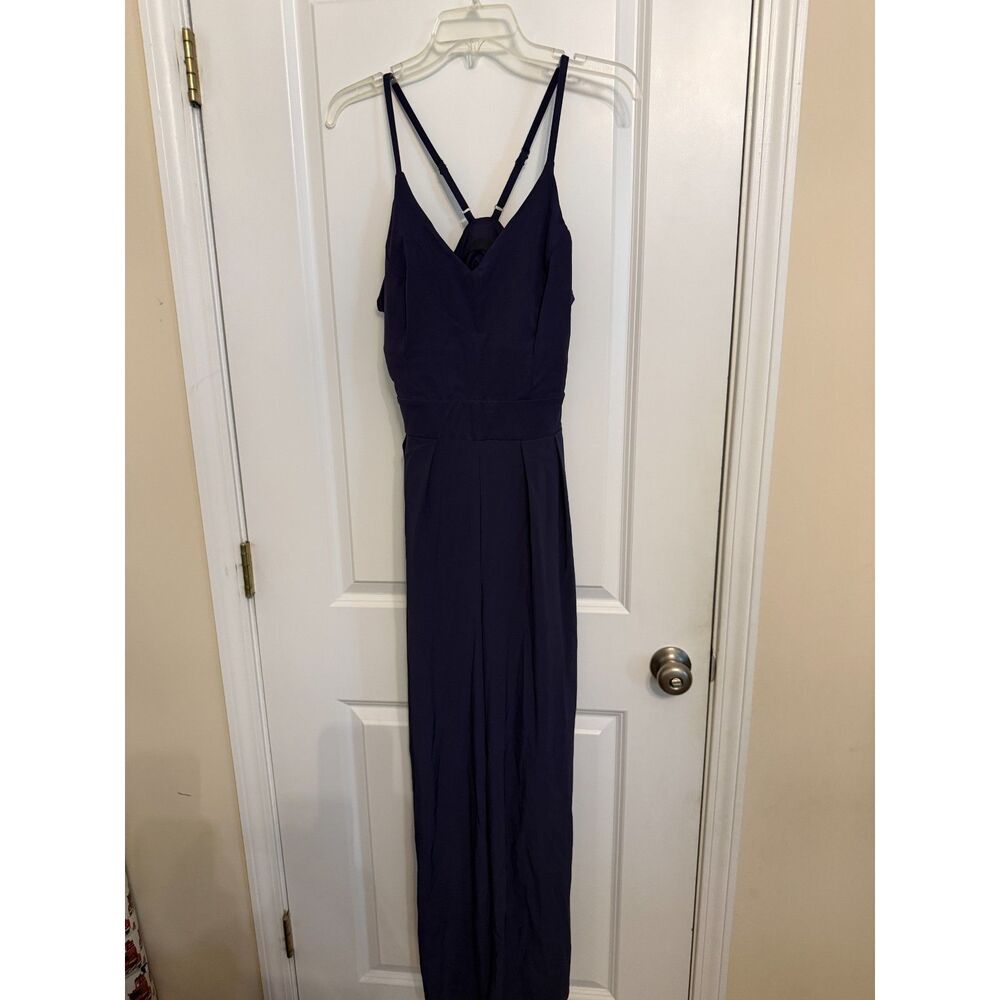 Halara Navy Wide-Leg Jumpsuit – Women’s Size L – NWT